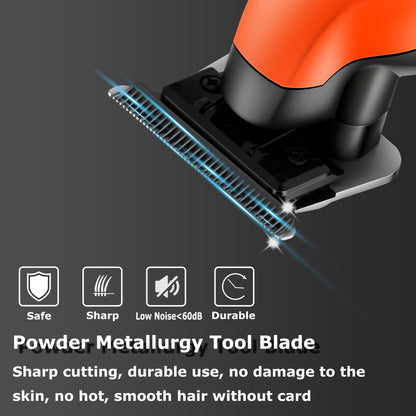 KEMEI 2293 Professional Hair/Beard Trimmer for Men Zero Gapped Hair Clippers for Barber with T Blade, Cordless Rechargeable