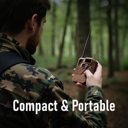Zleo Cellular Trail Camera with Lifetime Data Free - Low Glow Night Vision Motion Activated, IP66 Waterproof, Live Streaming, 32GB Memory Card & Solar Panel Included