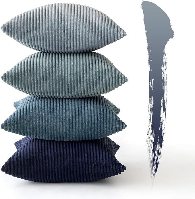 MIULEE Summer Throw Pillow Covers 24x24 Inch Set of 4 Western Neutral
