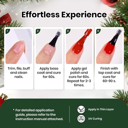 beetles Gel Polish 44pcs Fall Gel Nail Polish Set 36 Colors Brown Burgundy Red Blue Purple Orange Green Black Nude White with Base Top Coat UV LED Needed Salon DIY at Home Gift for Women Colorful Muse