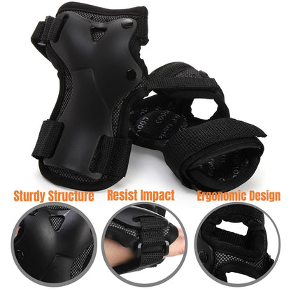 Hiceeden Wrist Guard for Roller Skating and Skateboarding, Wrist Protector (1 Pair) with Storage Bag, Wrist Brace Pads for Adult/Youth, L
