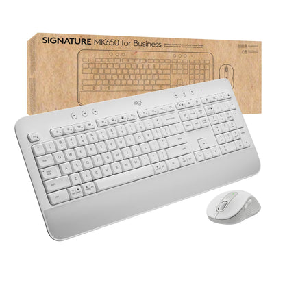 Logitech Signature MK650 Combo for Business, Wireless Mouse and Keyboard, Logi Bolt, Bluetooth, SmartWheel, Globally Certified, Windows/Mac/Chrome/Linux - Graphite