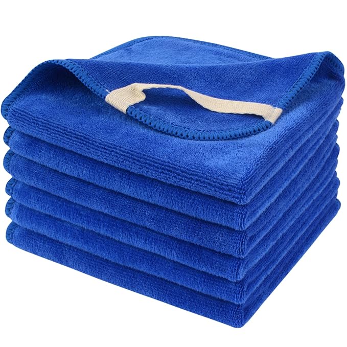 SINLAND Microfiber Facial Cloths Fast Drying Washcloth 12inch x 12inch