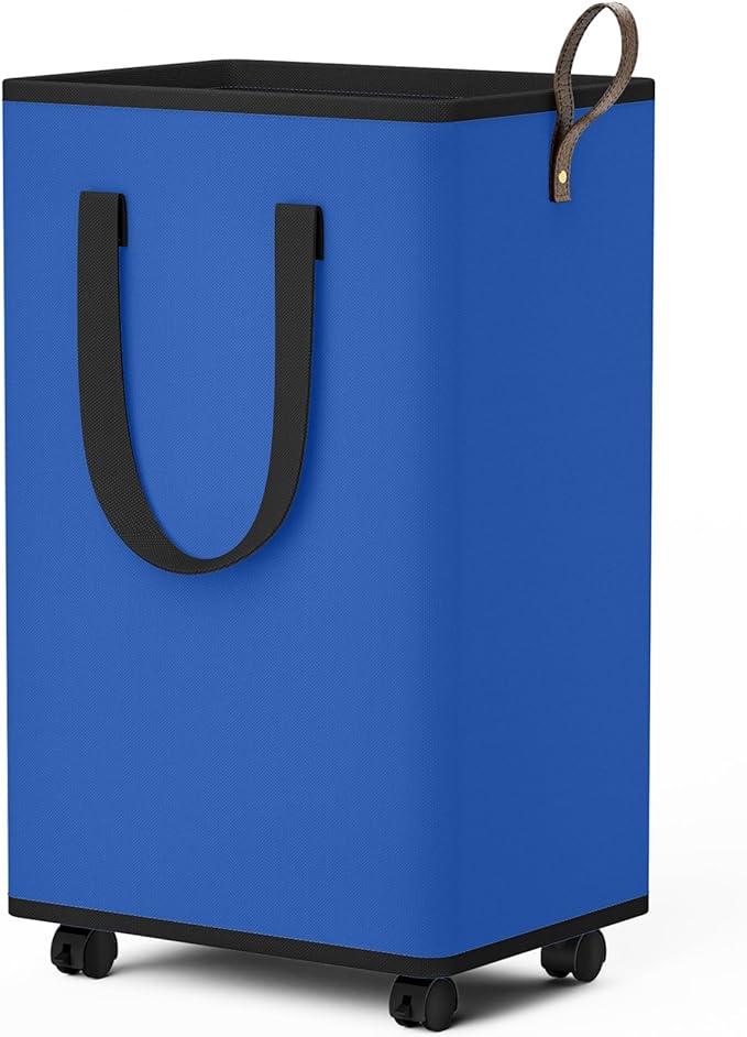 Laundry Basket with Wheels, Collapsible Laundry Baskets, Laundry Hamper with
