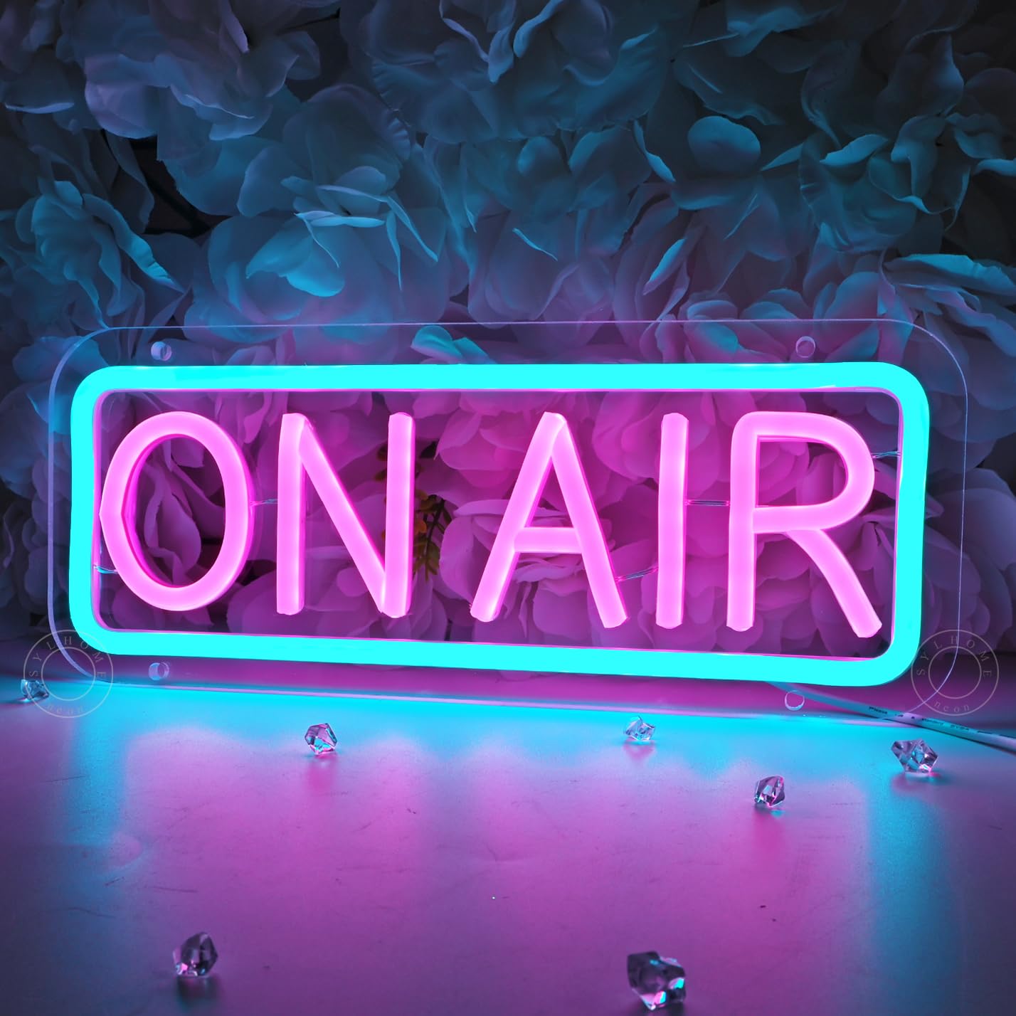 SYLHOME On Air Led Neon Light Sign Home Bedroom Man Cave Game Room Bar Pub Studio Club Wall Sign Decor Birthday Christmas Party Decoration 11.81" X 4.72" USB