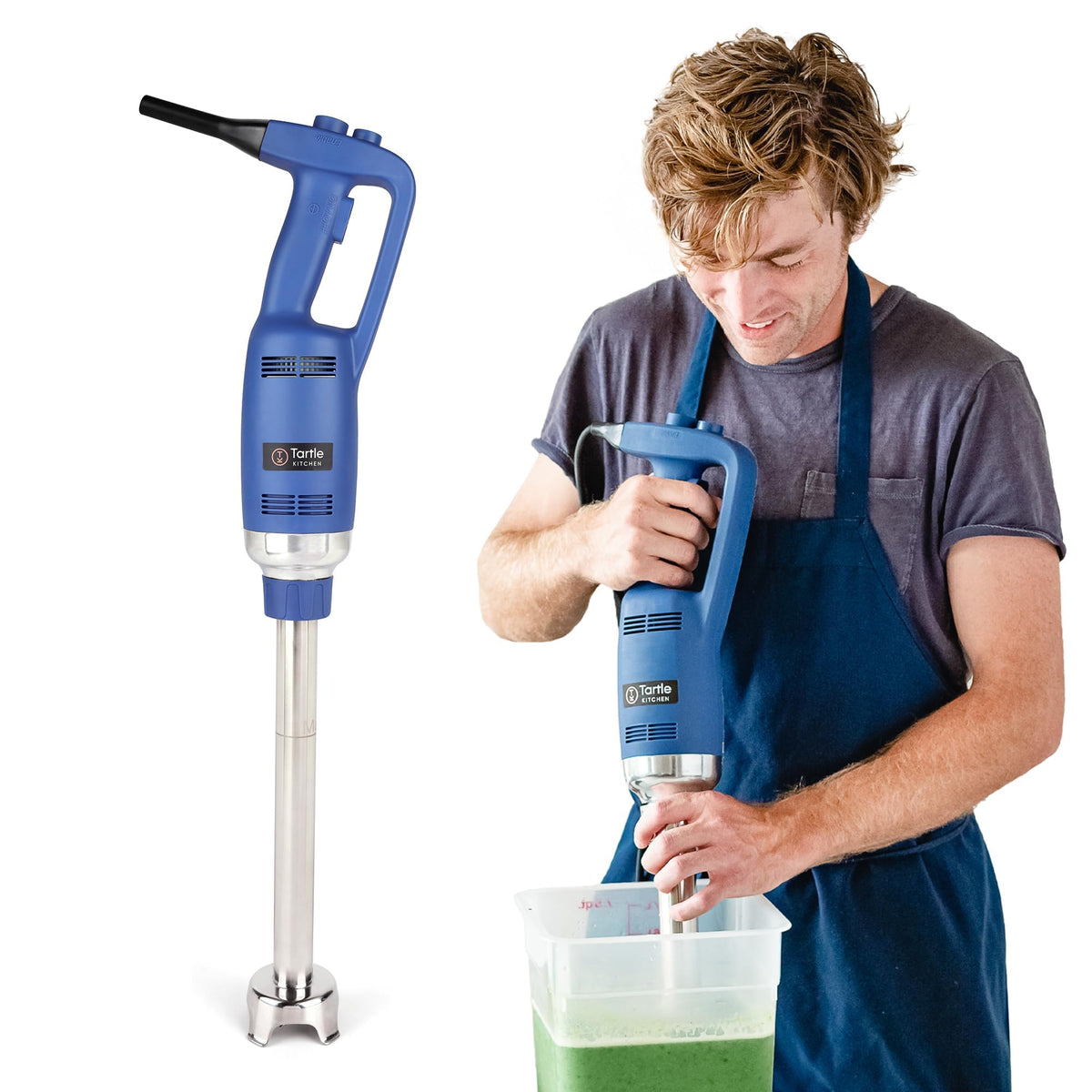 TK Commercial Immersion Blender, 500 Watt/.5 HP Variable Speed Motor, 16,000 RPM Heavy Duty with Performance Assurance - 16"