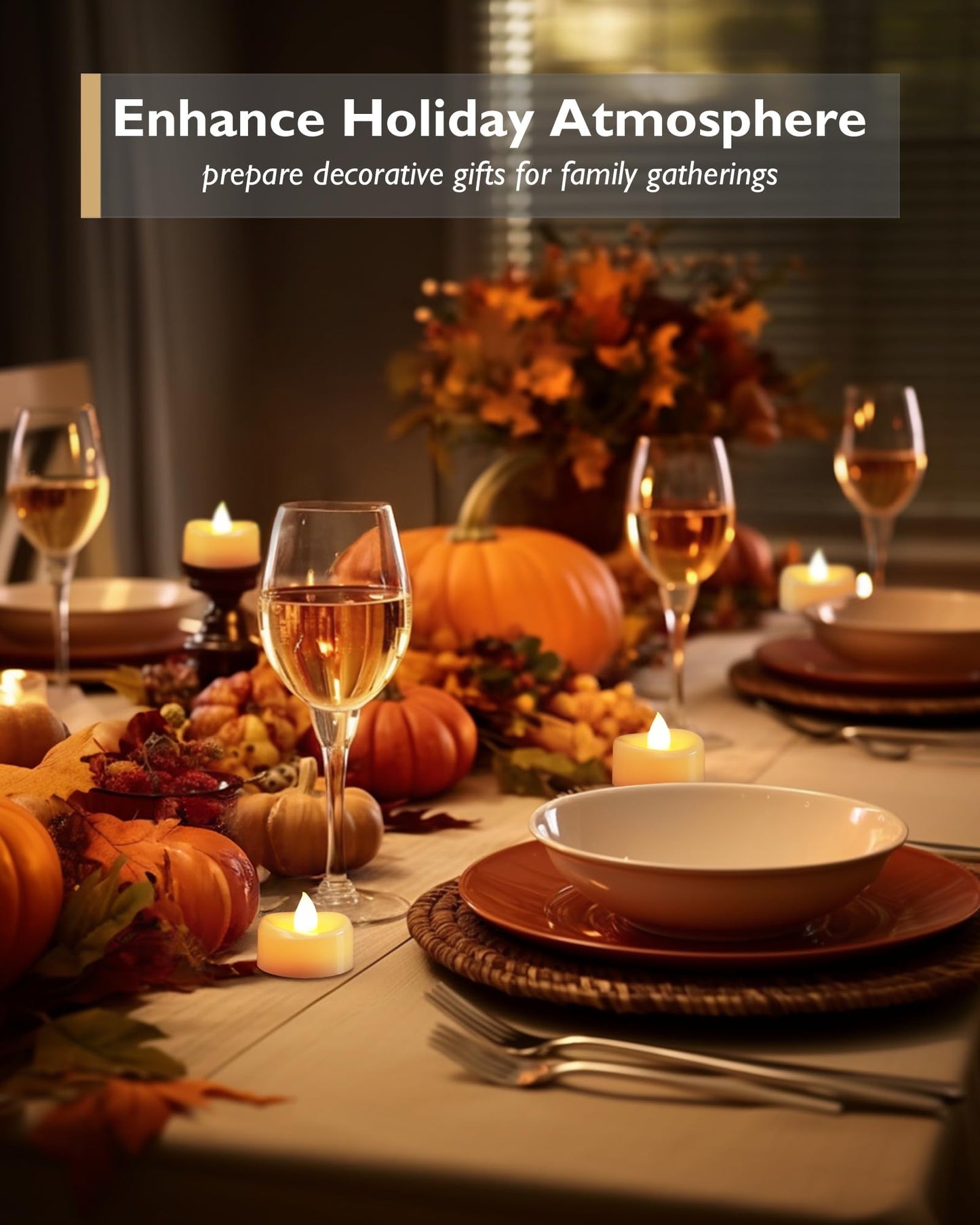 merrynights LED Candles, 12 Pack Tea Lights with Timer, Flameless Tea Lights Candle Battery Operated Fake Votives for Halloween Diwali Christmas, 6 H On and 18 H Off, D 1.5” x H 1.25”