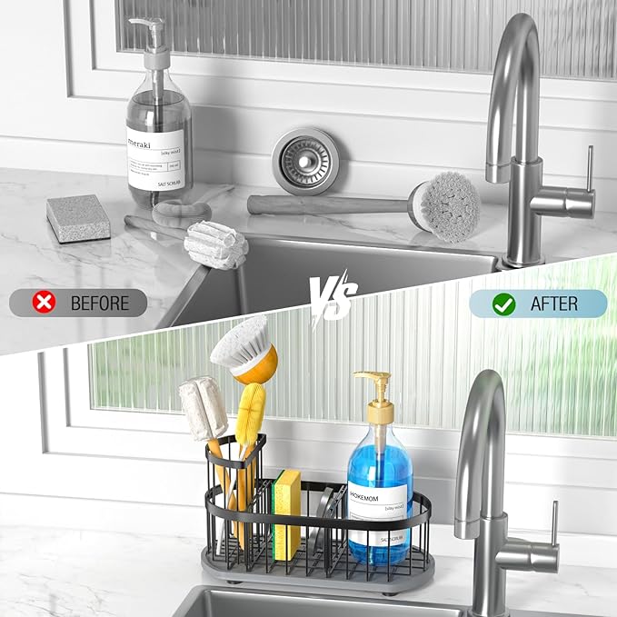 Kitchen Sink Caddy Organizer, Sponge Holder