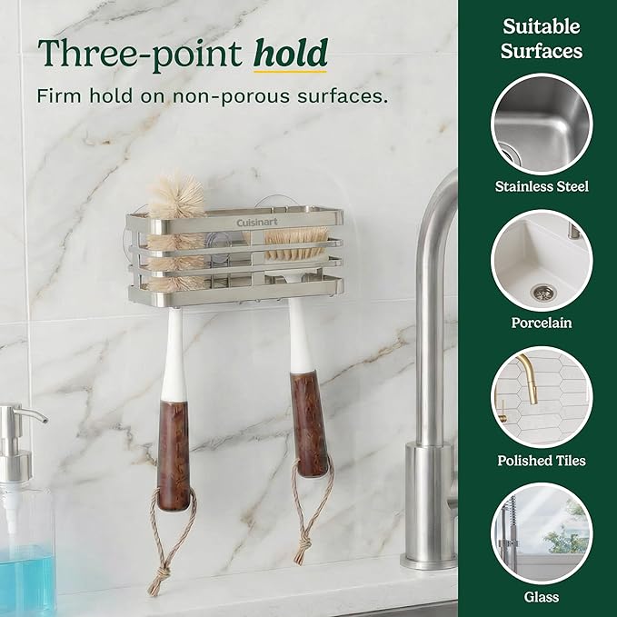 Cuisinart Sponge Holder for Kitchen Sink—Metal Sink Caddy