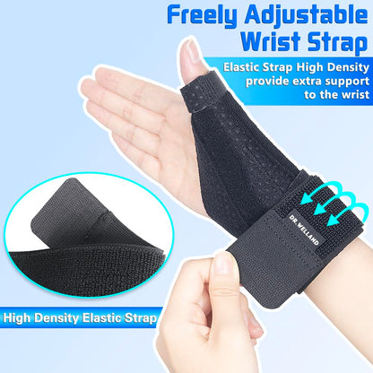 DRwelland Reversible Thumb & Wrist Stabilizer splint for BlackBerry Thumb, Trigger Finger, Pain Relief, Arthritis, Tendonitis, Sprained and Carpal Tunnel Supporting, Lightweight and Breathable S/M