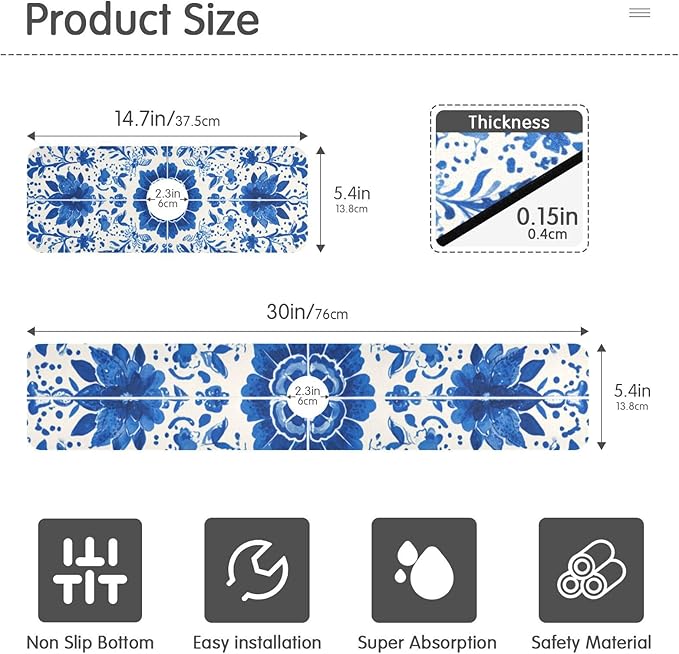 Kitchen Sink Splash Guard 2 PCS 30 Inch Sink Faucet Mat Splash Guard