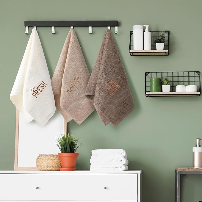 3 Pcs So Fresh and So Clean Clean Farmhouse Decorative Hand Towels