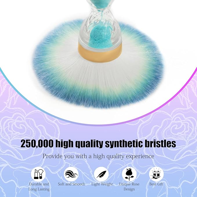 Nail Dust Brush for Acrylic Nails, Soft Brush Nail Art Dust Powder Remover