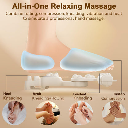 Shiatsu Foot Massager Machine with Heat : Deep Kneading Foot Massager with Vibration & Compression for Plantar Fasciitis & Neuropathy - for Women & Men,Relax for Home Office Use (Black)