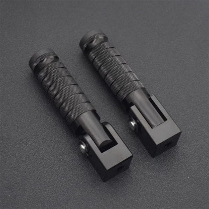 Universal Motorcycle Bicycle Folding Foot Pegs 90 Degree Foldable Electric Motorbike Ebike For Super73 S2/ZX/RX/R/S Passenger Footrests Rearsets Rear Set Footpegs foot Rest Pedals M8 Install Bolts