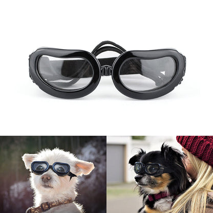 PETLESO Dog Sunglasses for Small Dogs Waterproof Anti-UV Protective Glasses for Small Dogs - Transparent