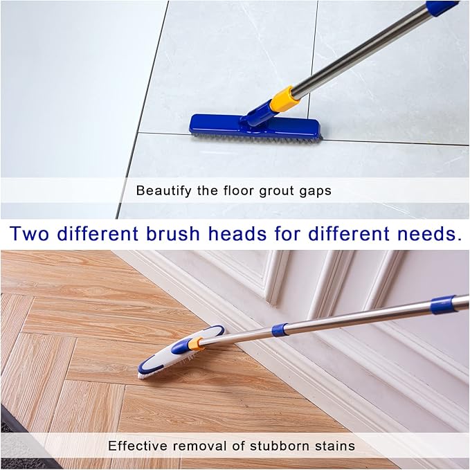 ITTAR Grout & Scrub Brush Combo, Floor Scrubber