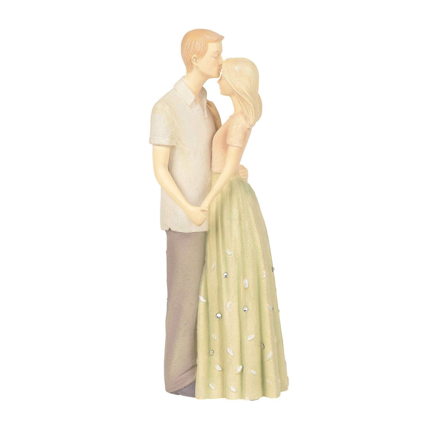Enesco Foundations Sealed with a Kiss Figurine, 5.5 Inch, Multicolor