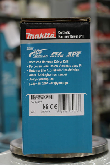 Makita DHP487Z 18V Li-ion LXT Brushless Combi Drill – Batteries and Charger Not Included