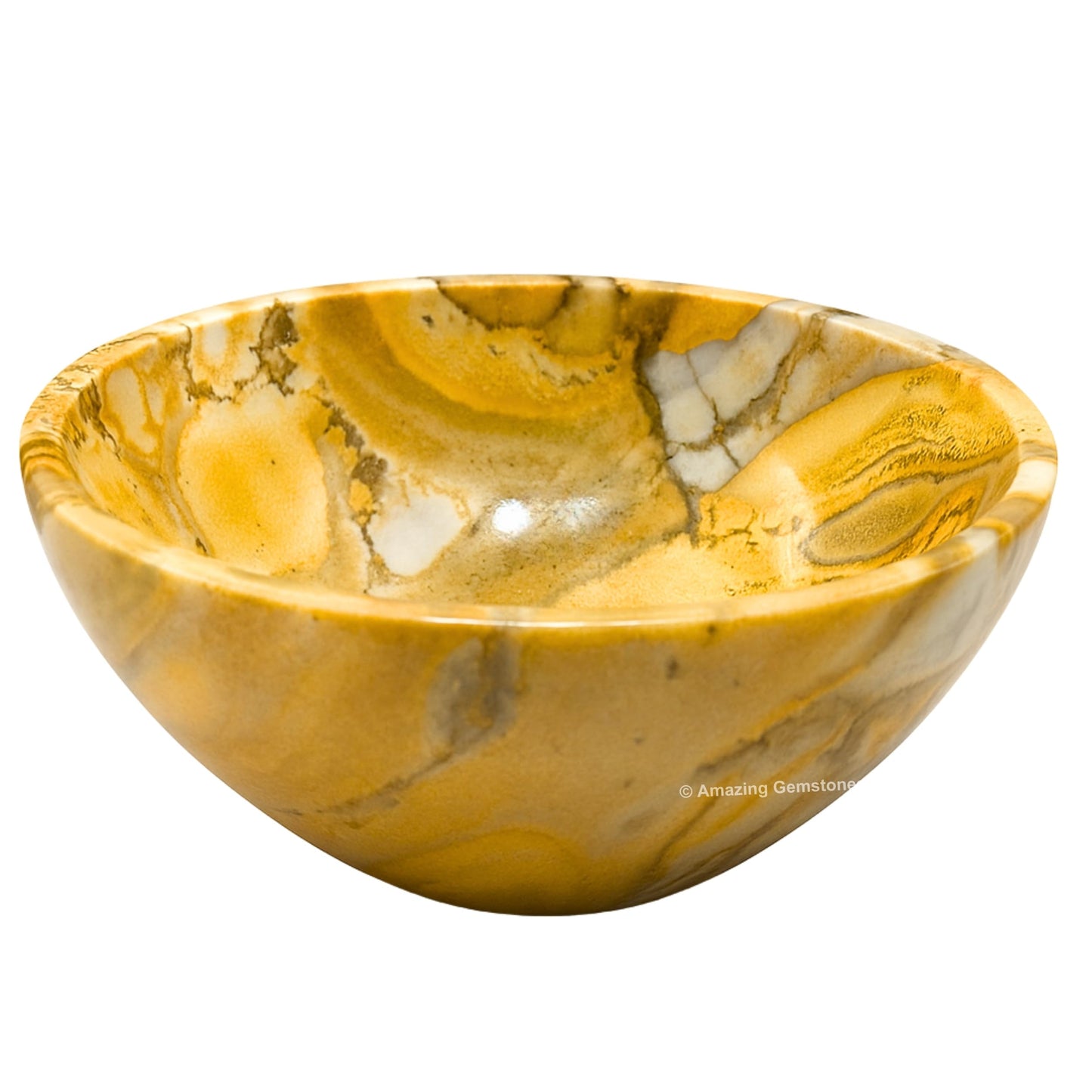 Conglomerate Jasper Crystal Bowl - 2 Inch Decorative Bowls for Room and Home Decor - Gemstone Healing Crystals for Elegant Display, Positive Energy Balance and Gift