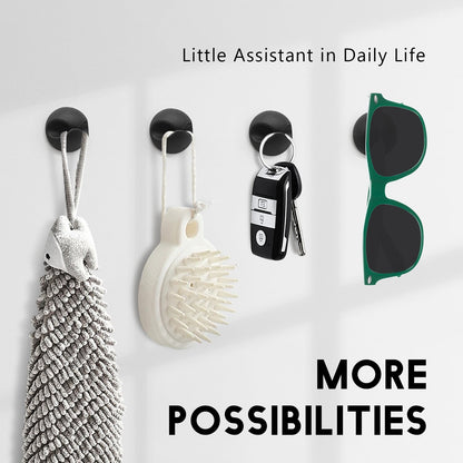 SmiLife Cable Clips Phone Cord Holder, Charger Cord Organizer, Cable Management Clips for Nightstand, Car, Office, Black 9 PCS