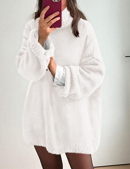 PRETTYGARDEN Oversized Sweaters for Women 2025 Chunky Turtleneck Sweater Fall Clothes Long Sleeve Tops Winter Clothing