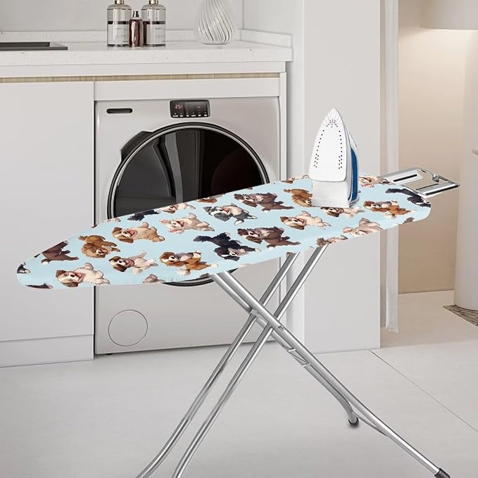Sprowallow Cute Dogs Ironing Board Cover and Pad 15x54 Inch Thick Padding