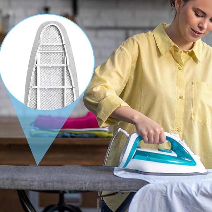 Ironing Board Cover Fasteners Binding 4 PC Elastic Straps Clips Keep Cushions