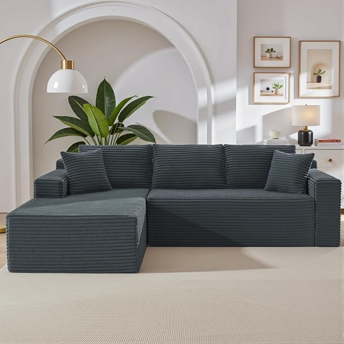 105 Inch Cloud Sectional Couch, Modern Modular Sectional Sofa