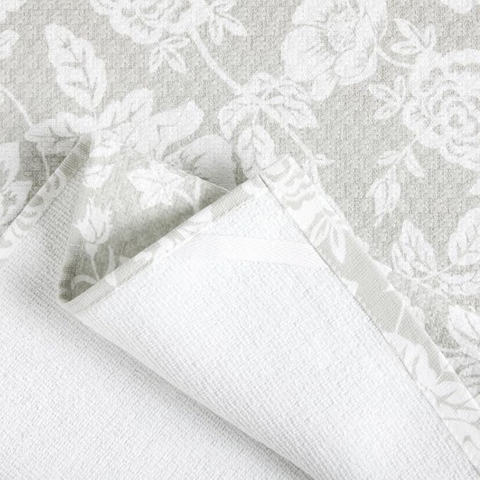 Martha Stewart Dual Purpose Kitchen Towel 2-Pack Set, Floral Vine