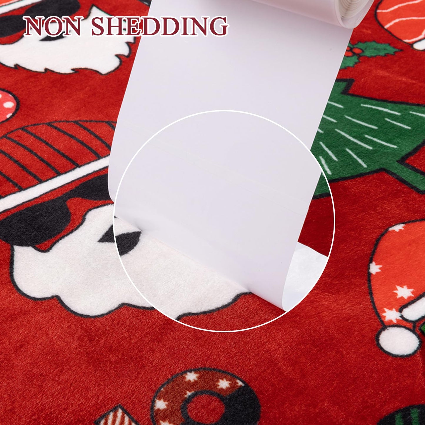 Christmas Throw Blanket, Santa Claus Christmas Tree Printed Fleece Blanket, Soft, Plush, Warm Winter Cabin Bed Throw, 50x60