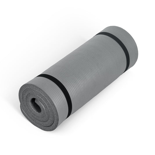 CAP Barbell 1-Inch High Density Exercise Yoga Mat with Strap | Multiple Colors