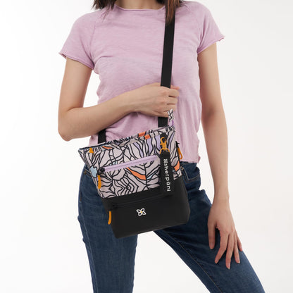 Sherpani Sadie, Nylon Crossbody Bag, Lightweight Shoulder Bag, Travel Cross Body, Crossbody Purse for Women, RFID Protection, Removable Coin Purse, Travel Gift (Chromatic Classic)