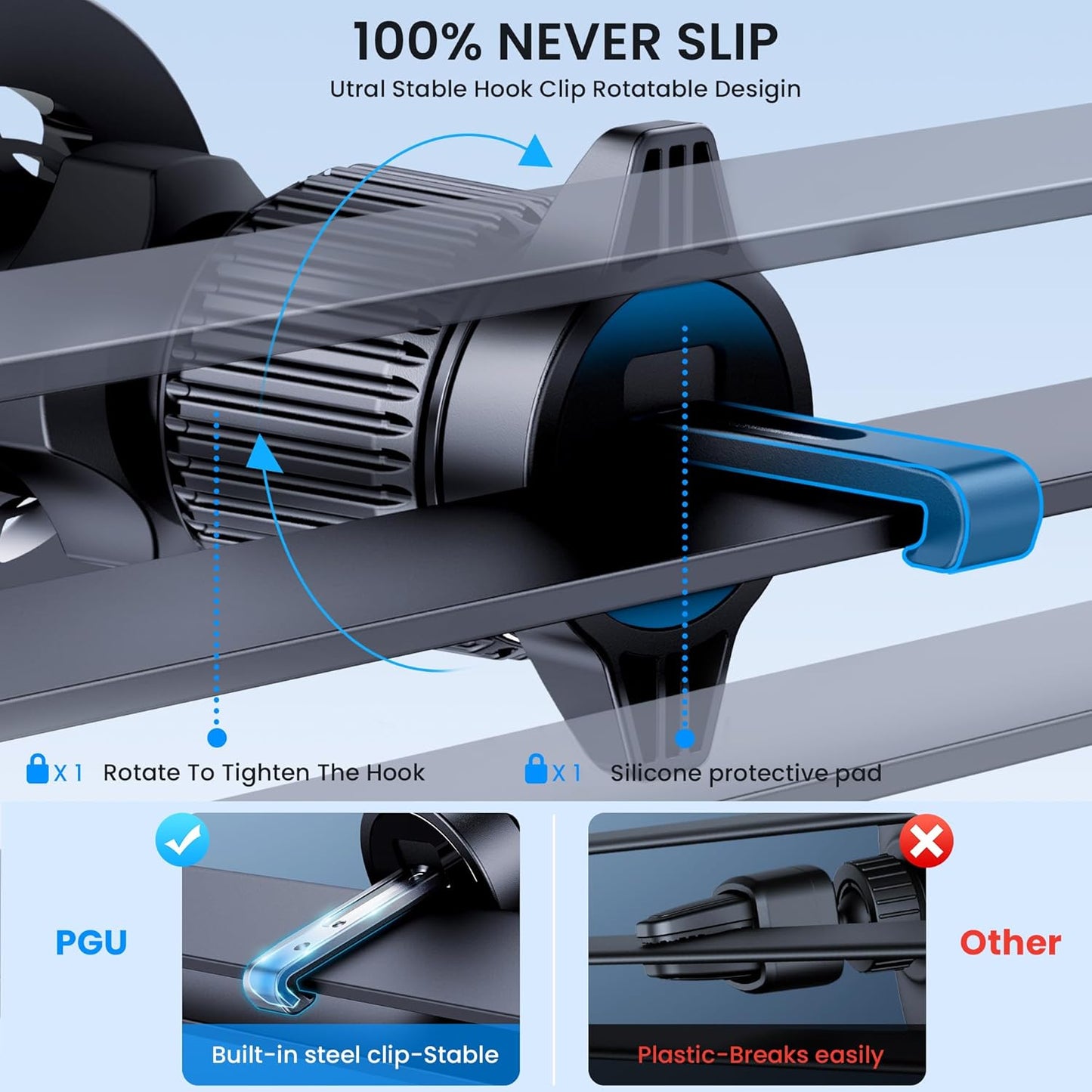 PGU for Magsafe Car Mount, [Strongest Magnets][Unlimited Angles] Magnetic Phone Holder for Car Vent Cell Phone Holder Car Mount for iPhone 12/13 /14 Pro Max Mini MagSafe Case All Phones