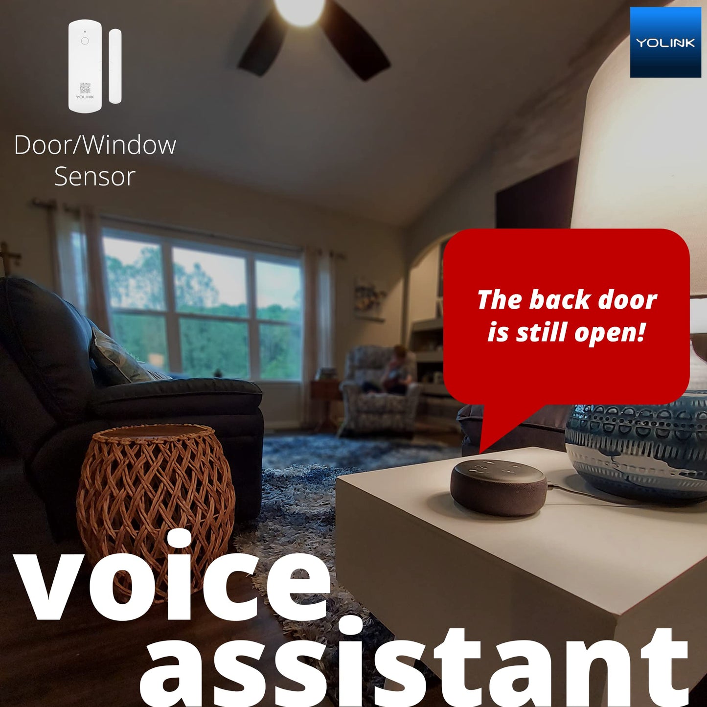 YoLink LoRa Smart Door & Window Sensor: Up to 1/4 Mile Open-Air Range, Door Left-Open Reminders, up to 5 Year Battery Life, Alexa, IFTTT, Home Assistant, Home Security, Hub Required