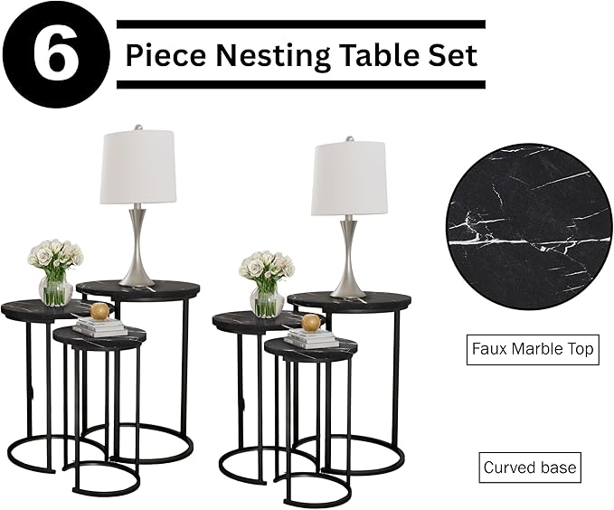 Lavish Home Nesting Tables