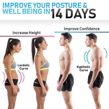 Thoracic Back Brace Posture Corrector- Magnetic Lumbar Back Support Belt-Back Pain Relief, Improve Thoracic Kyphosis, for Lower and Upper Back Pain Men & Women (White, X-Large)