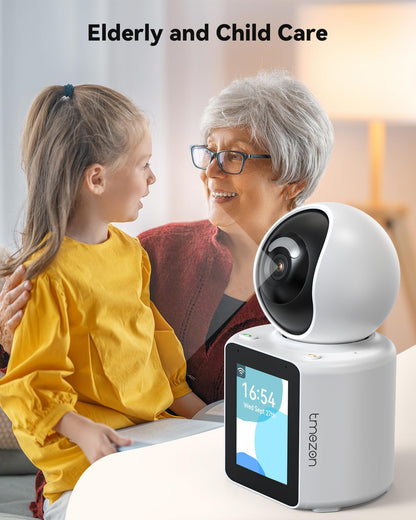 TMEZON Video Pet Dog Camera Indoor Two Way Wireless Security Camera Monitor 1080P with Phone app and Motion Detection,Baby/Elderly/Nanny Audio Calling Device Pan Tilt