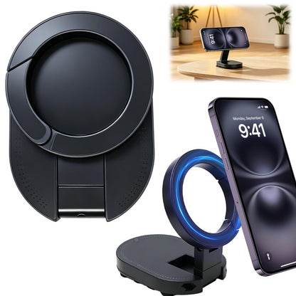 3-in-1 Suction Magnetic Phone Holder, 2026 New Foldable & 360° Rotatable MagLock Suction Mount with Suction, Magnetic Gym Phone Holder, Ideal for Car Dashboard, Gym, Kitchen, Office