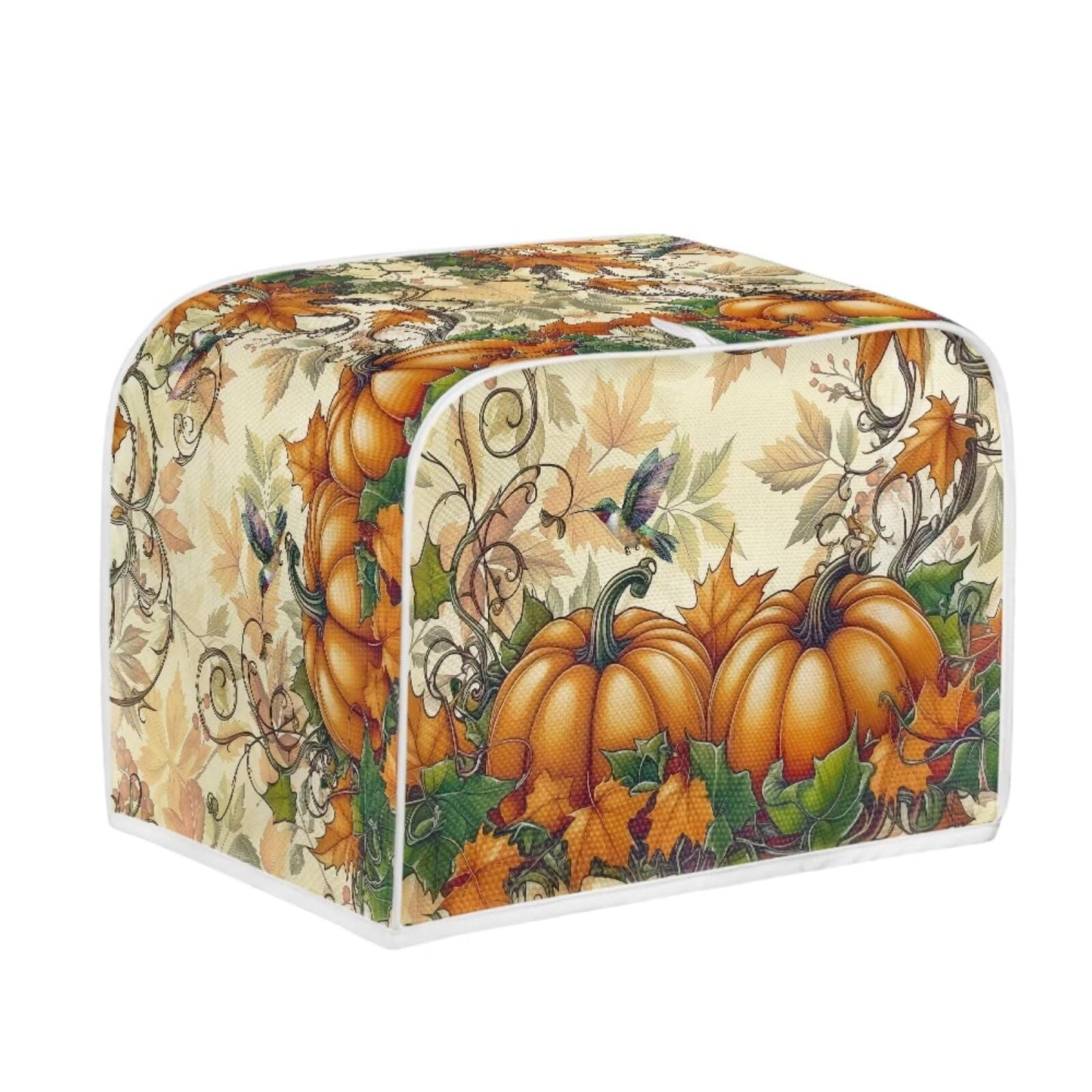 ASQVTIFE Pumpkin Toaster Cover Fall Decorations for Home 4 Slice Wide Slot Dust Cover for Kitchen Appliances Bread Machine Oven Dust Covers Toaster Oven Covers for Kitchen Counter