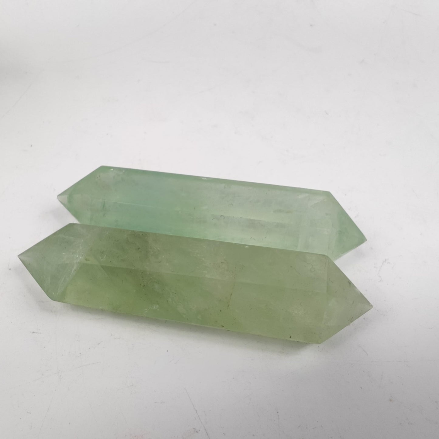 10cm Natural Crystal Tower Two Point Wand Obelisk 6 Faceted Crystals Point Chakra Stone Kit Home Decor Reiki Healing Gift (Dragon Blood Stone)