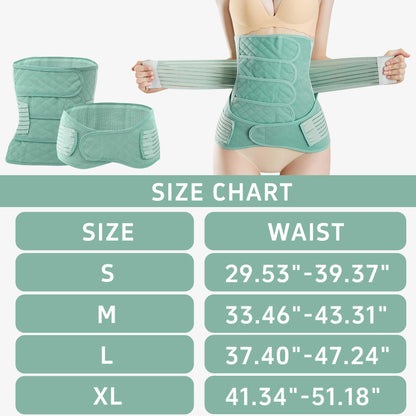 QFE Postpartum Belly Band for Pregnant Women C Section Recovery Must Haves Belly Belt Stomach Binder Abdominal Compression Post Partum Aurgery Momcozy Wraps Support After Birth Wrap Girdle Medium
