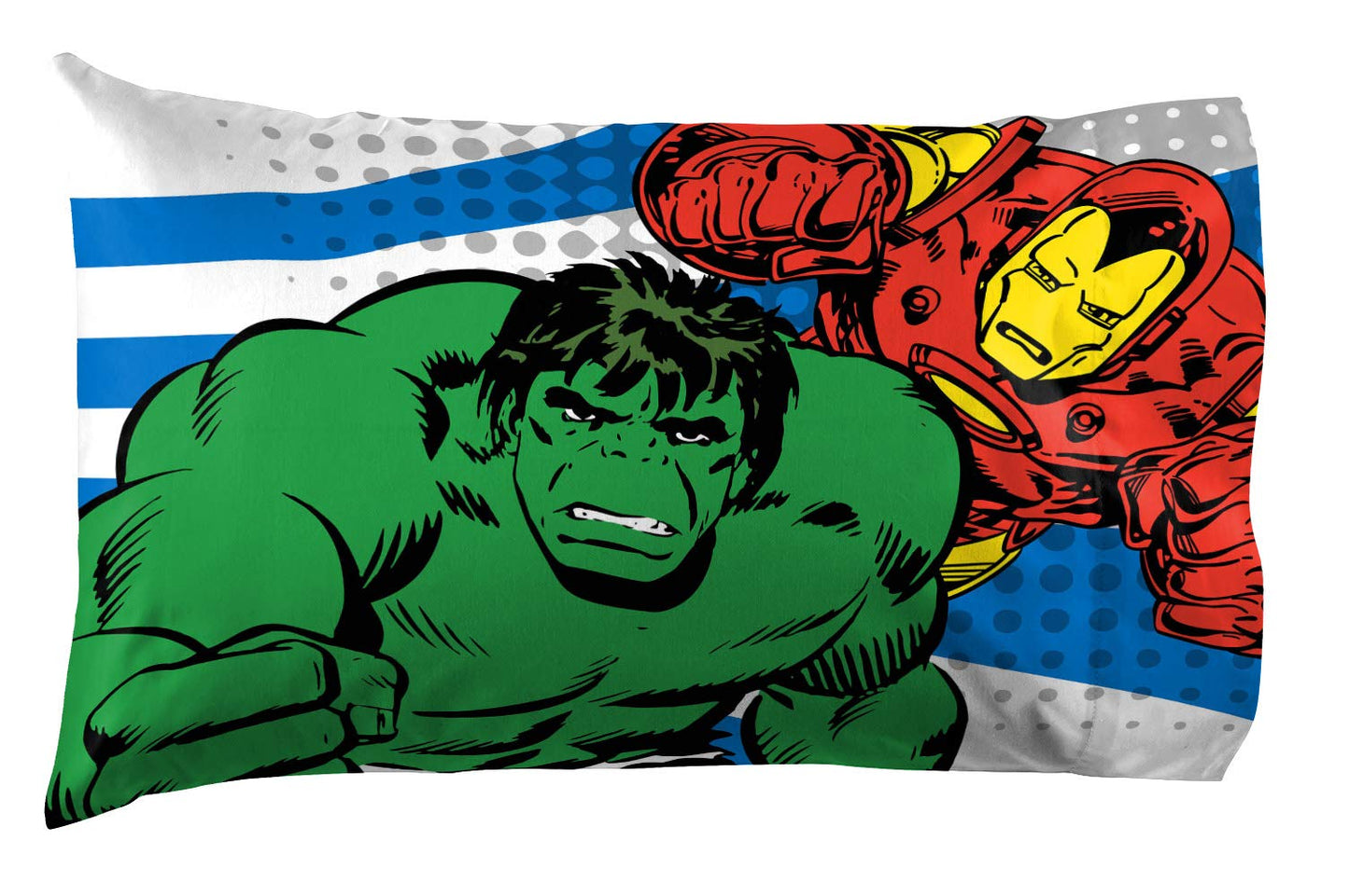 Jay Franco Kids Sheet Set with Fitted, Flat Sheets & Pillow Cover - Ultra-Soft Bedding with Pillowcase for Room Decor, White - Avengers, 4 Piece Full