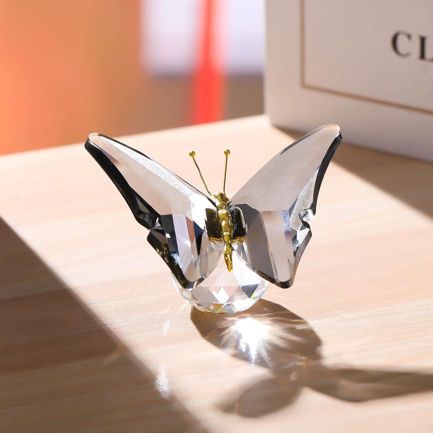 Movdyka Crystal Butterfly Figurines Home Decor Unique Gifts for Women