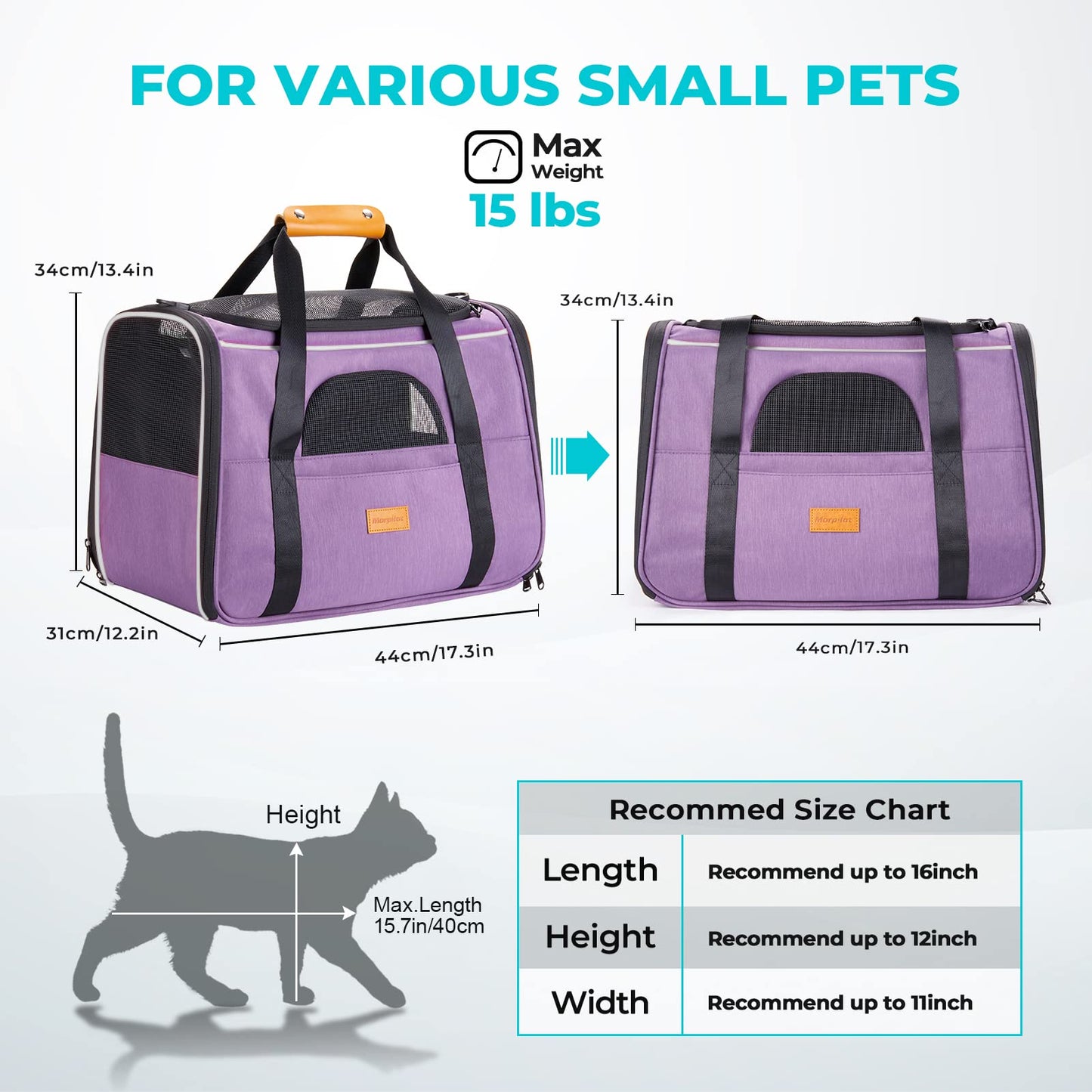 Morpilot Breathable Mesh Small Animal Carrier with Travel Cage and Water Bottle for Hamster, Guinea Pig, Rat, Sugar Glider, Hedgehog, Squirrel - Pink