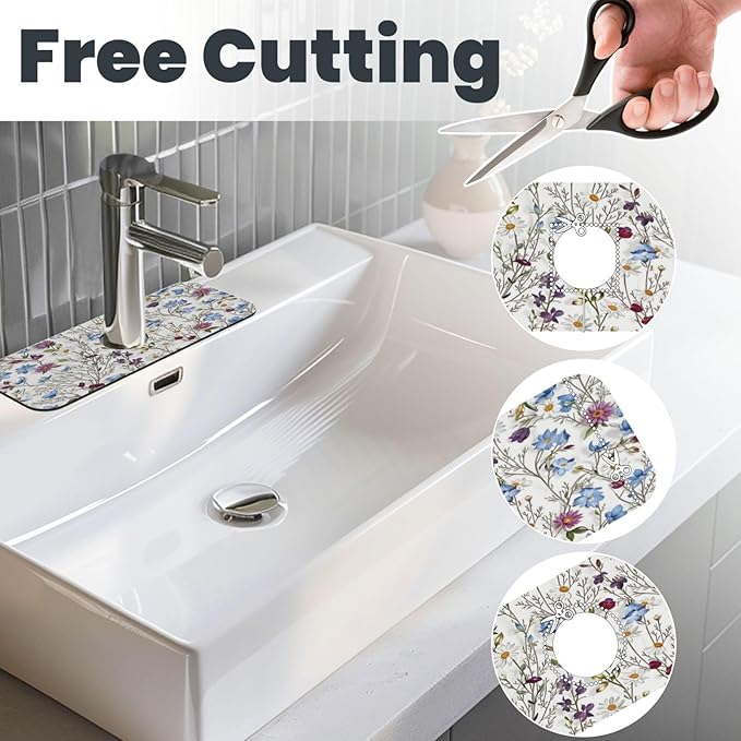 Garden Kitchen sink faucet pad, strong water absorption, anti slip, very