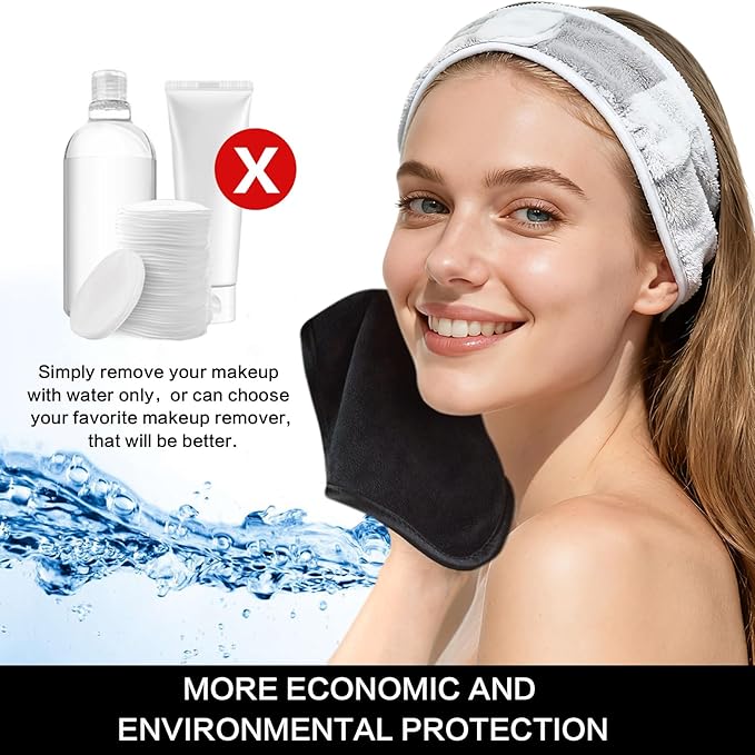 SINLAND Microfiber Facial Cloths Fast Drying Washcloth 8inch x 8inch Absorbent
