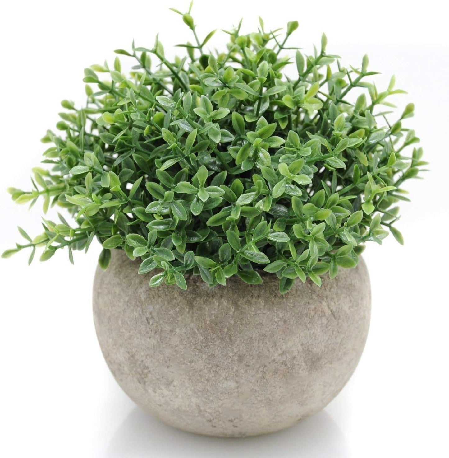 Velener Mini Sage Green Potted Boxwood Topiary Artificial Plants for Home Decor Indoor, Farmhouse House Plant Office Small Desk Shelf Apartment Coffee Bar Bathroom Decor Guest Room, Small Fake Plant