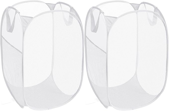 2 Pack Durable Collapsible Laundry Baskets