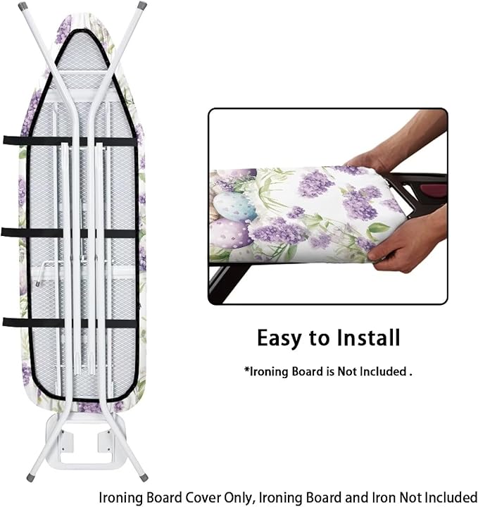 Easter Egg Bunny Lavender Iron Board Cover
